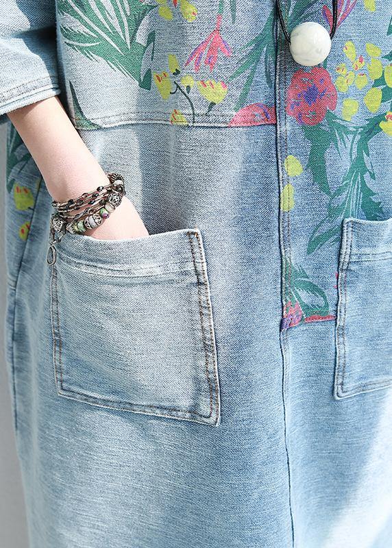 100% O Neck Pockets Cotton Quilting Dresses Catwalk Dresses