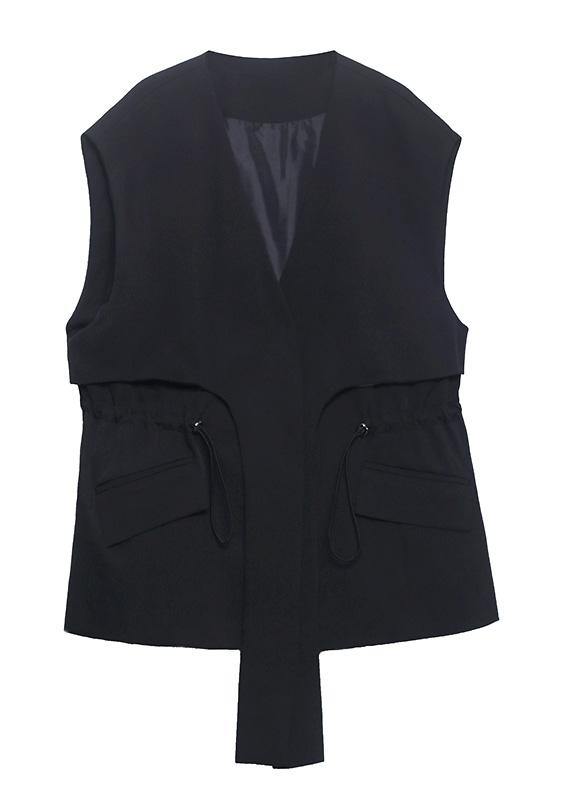 Black Close Waist Versatile Cotton Jacket