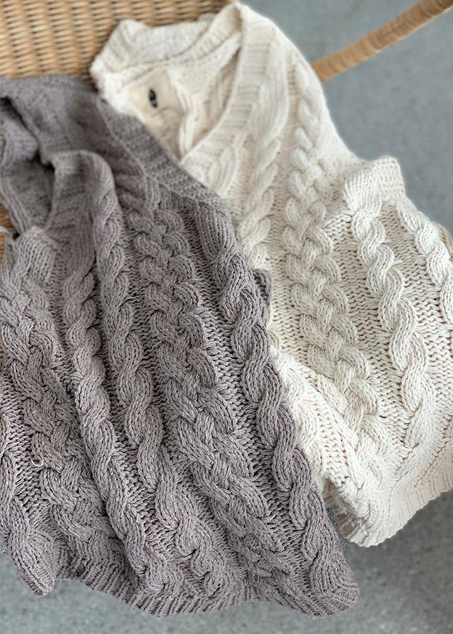 Aesthetic Gray Clothes V Neck Sleeveless Oversized Knitwear