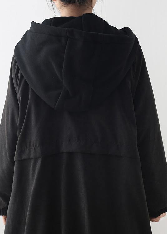 Autumn and Winter New Original Design Loose Large Size Literary Retro Quilted Warm Cotton-padded Jacket Striped Hooded Padded Jacket