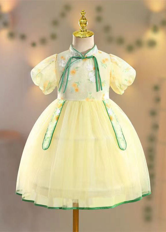 Pink Stand Collar Embroideried Tulle Holiday Tulle Maxi Dress Summer