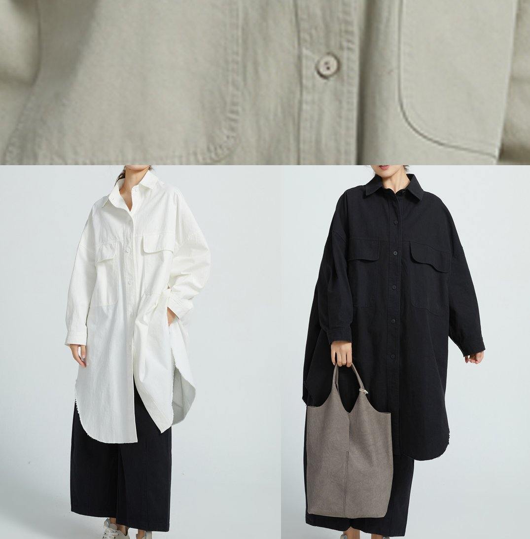 Bohemian Cotton Long Shirt Tunics For Women Wardrobes Gray Dresses