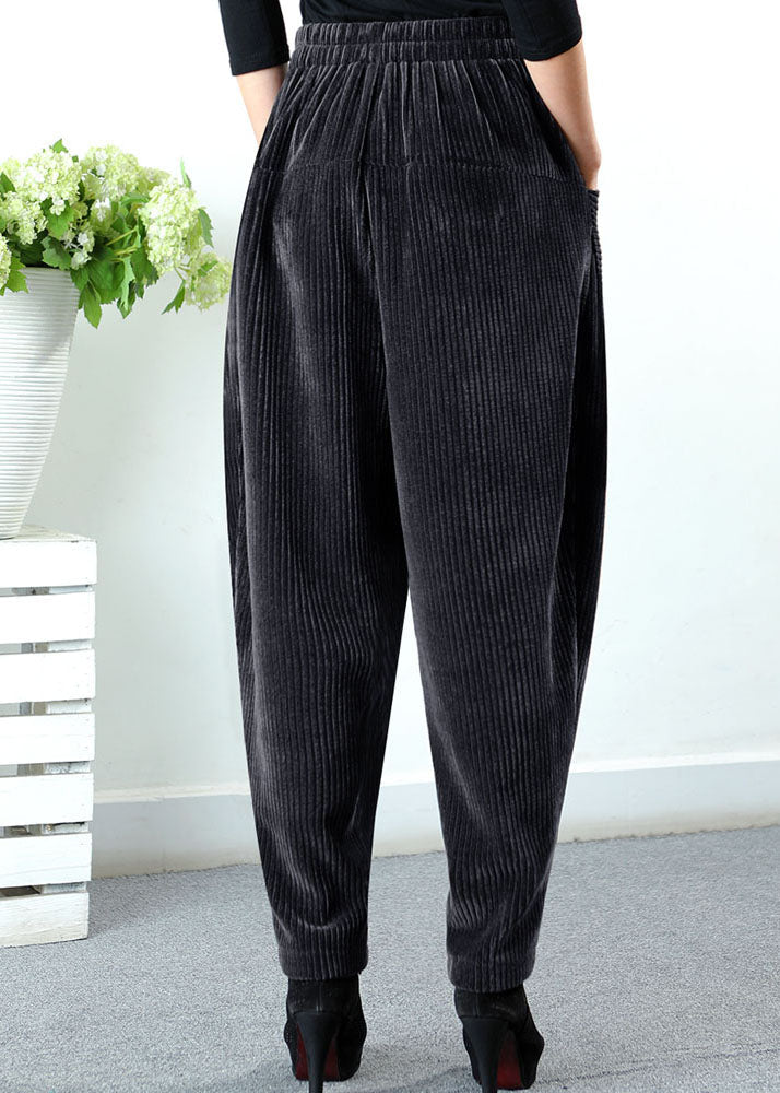 Boutique Chocolate High Waist Pockets Winter Pants