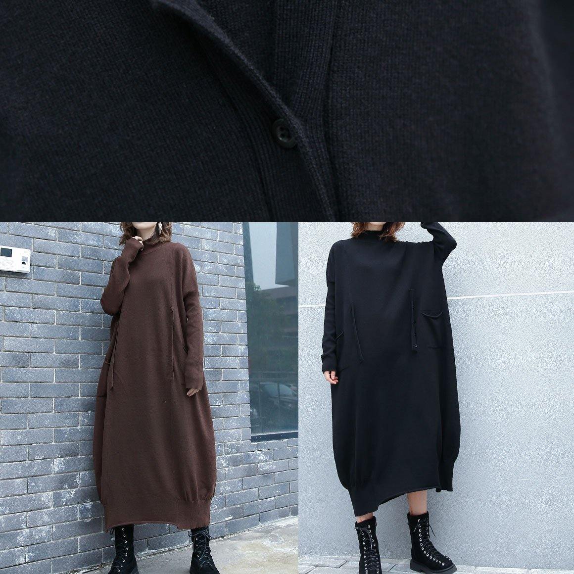 Cozy Two Ways to Wear Sweater Weather Moda Black Mujer Knit Dress Fall