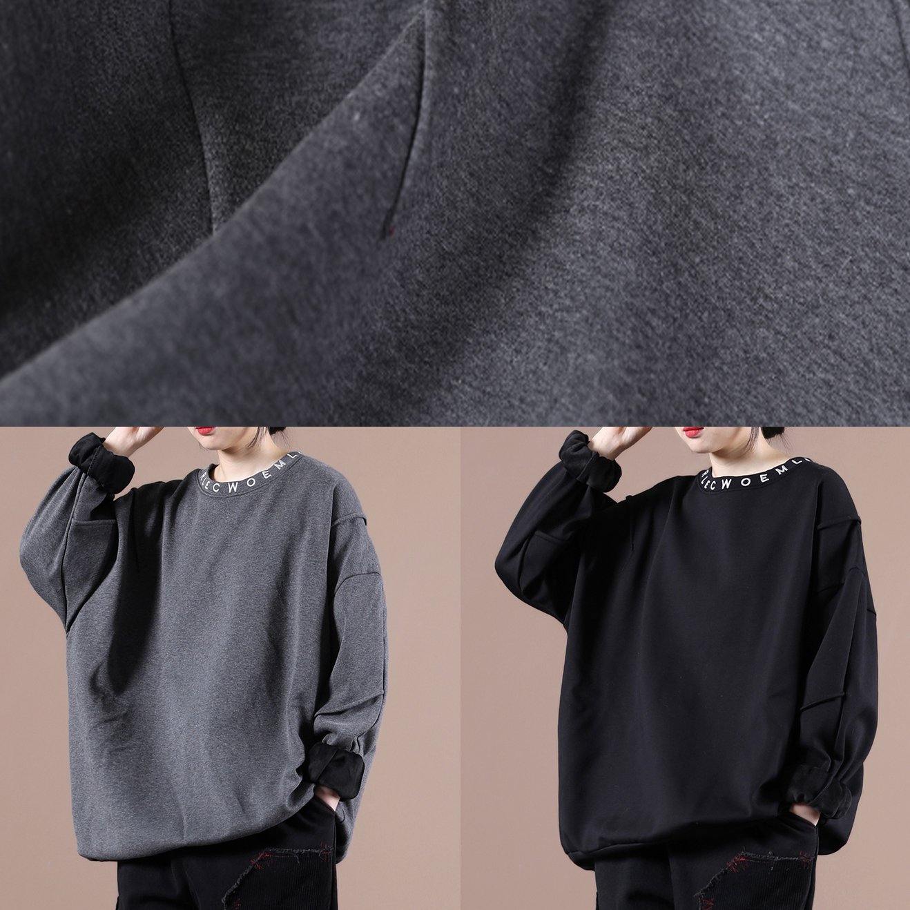 DIY o neck Letter clothes For Women Fabrics black embroidery blouses