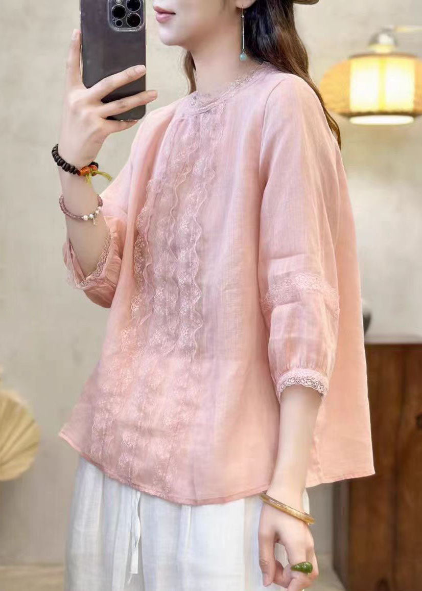 Black Oversized Patchwork Eyelash Linen Shirt Tops Bracelet Sleeve