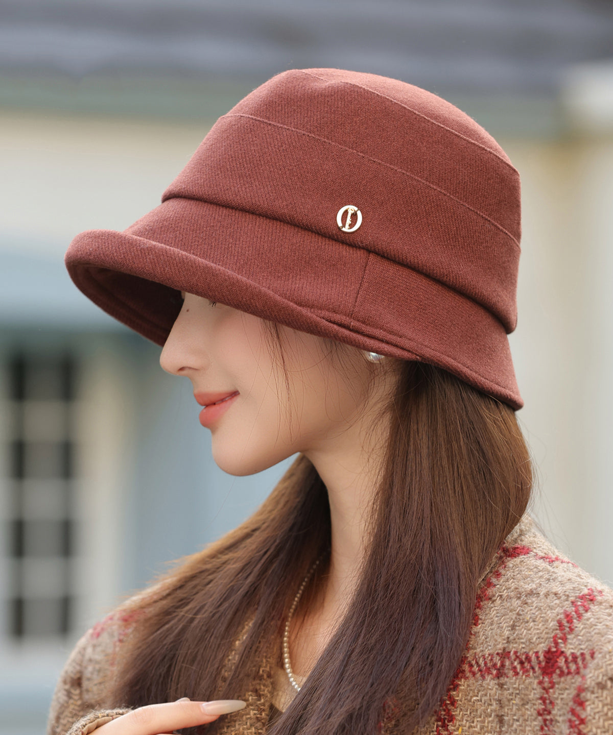 Coffee Warm Woolen Bucket Hat