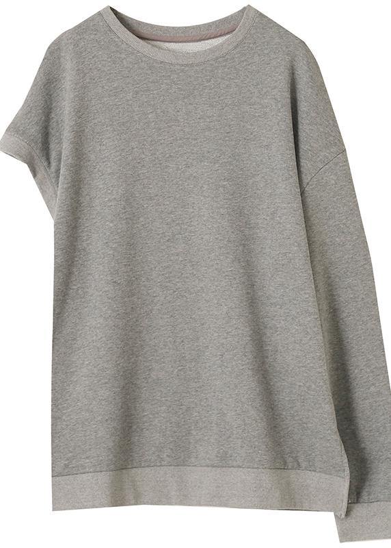 Black Clothes for O Neck Asymmetric Top