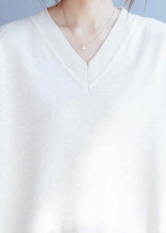 Black Clothes for V Neck Side Open Fall Blouse