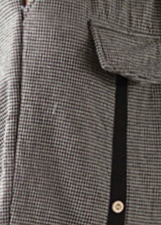 Elastic Waist Plaid Fine Cotton Filled Pants Winter