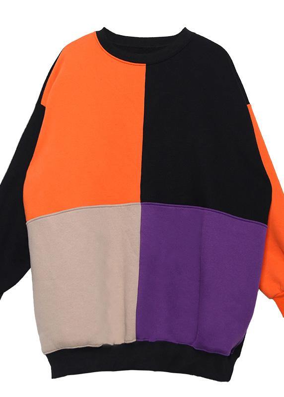 Elegant patchwork cotton o neck Tunic Inspiration yellow blouses