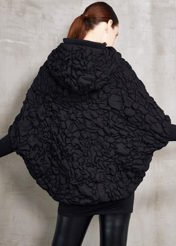 Clothing Winter Jacket Hooded Winter Outwear Blackzipppered Goose Down Coat