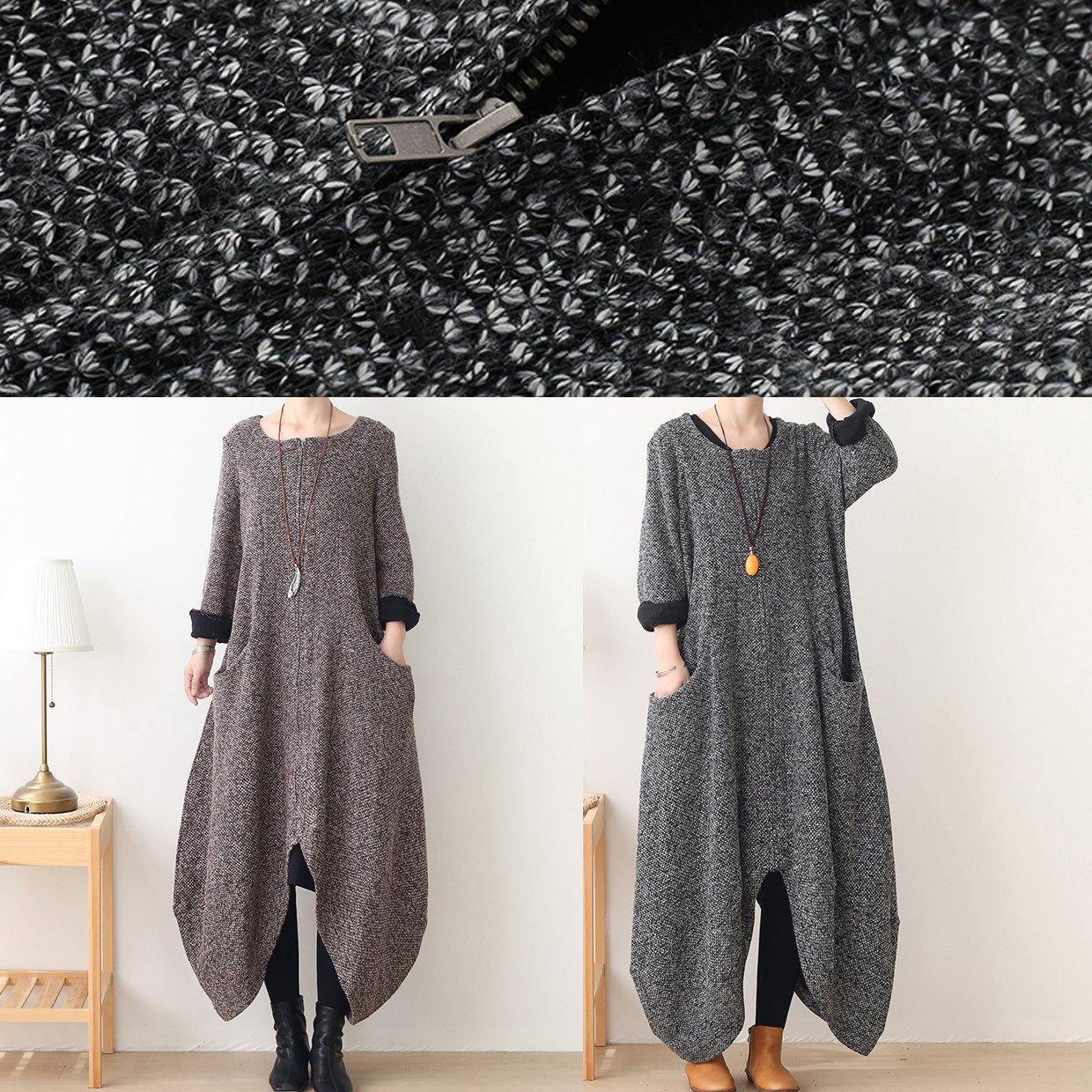 Oversize Medium Length Coat Winter Coats Red V Neck Asymmetric Wool Jackets