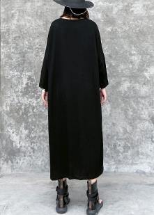 Love Sunflower Black Maxi Dress Street Style Outfits