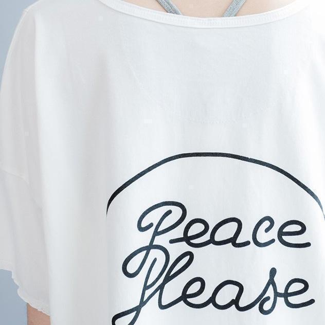 French Side Open Pockets Cotton Clothes Ideas White Loose Tops