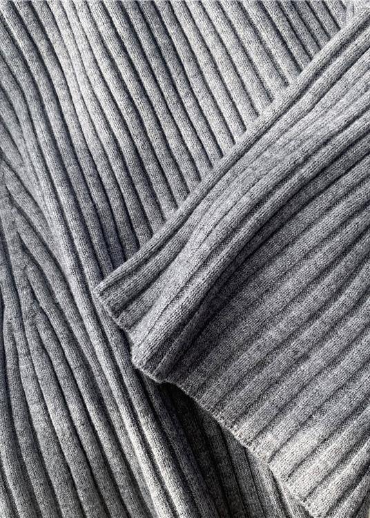 Knitted Big Hem Sweater Wardrobes Classy Sleeveless Daily Knit Dress
