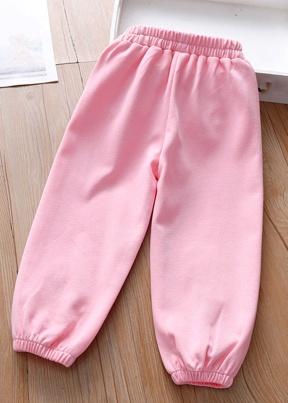 Pink Animal Print Beam Pants