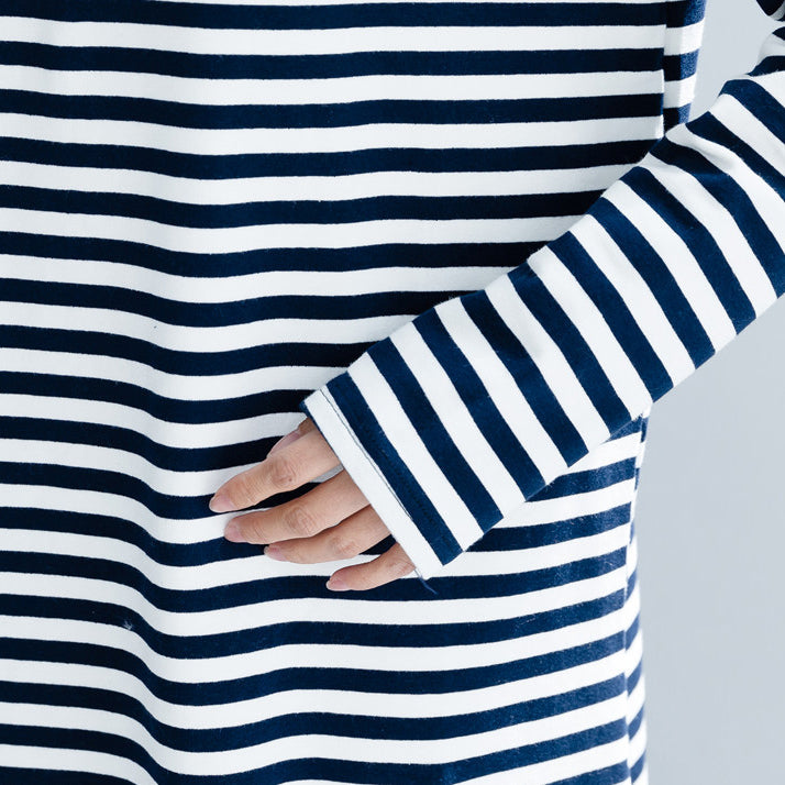 Modern Striped Cotton Tunics Ideas Pockets Cotton Dress