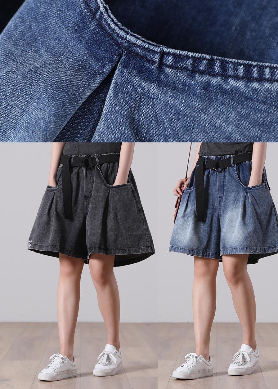 Natural Black,pockets Denim Hot Summer Pants