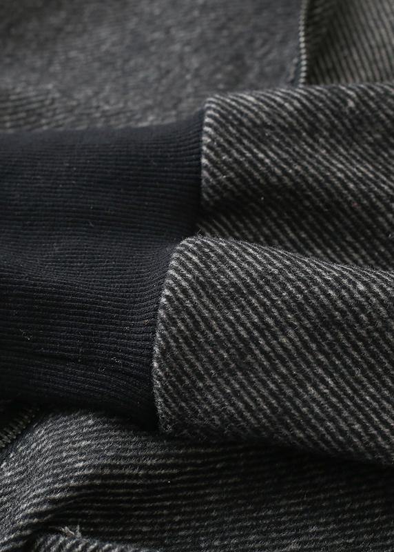 New Heavy Sweater Hooded Loose Zipper Coat and Elastic Waist Pants