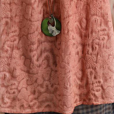 New Linen Tops Clothing Summer Short Sleeve High-low Hem Tops