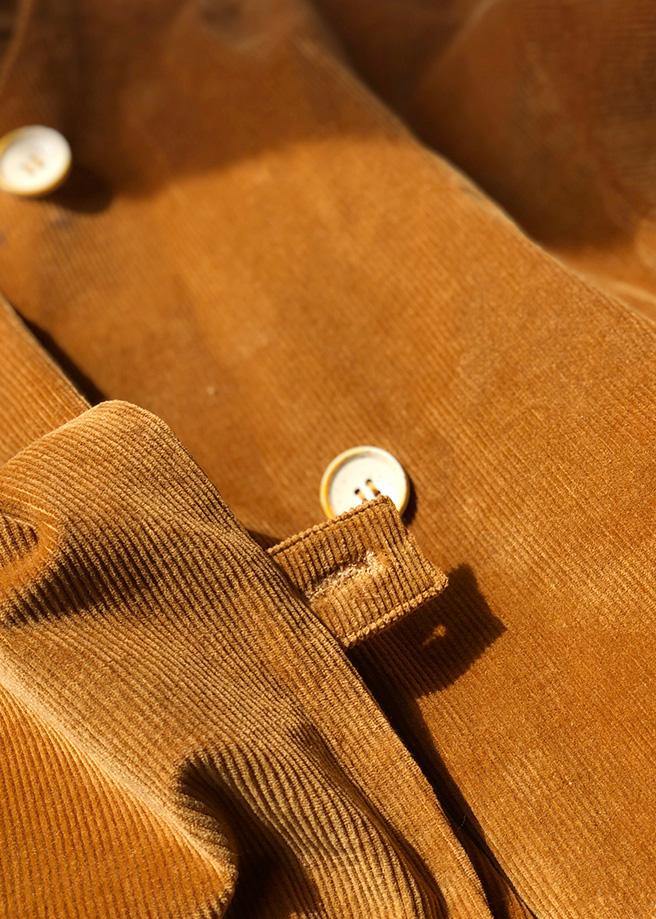 Organic Yellow Tunic Coats Photography Button Coat