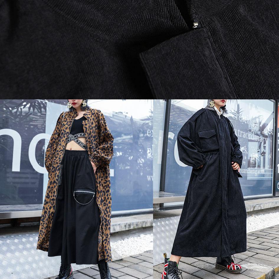 Organic Zippered Coats Black Clothing Outwear Fall
