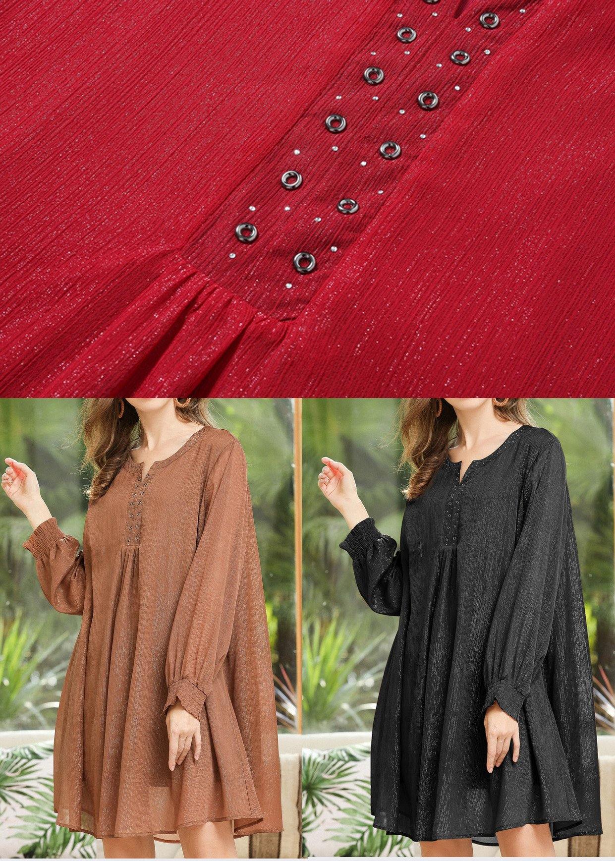 Black Chiffon Summer Holiday Dress