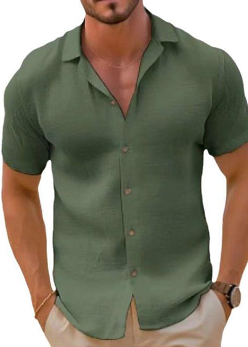 Black Peter Pan Collar Cotton Shirt Summer
