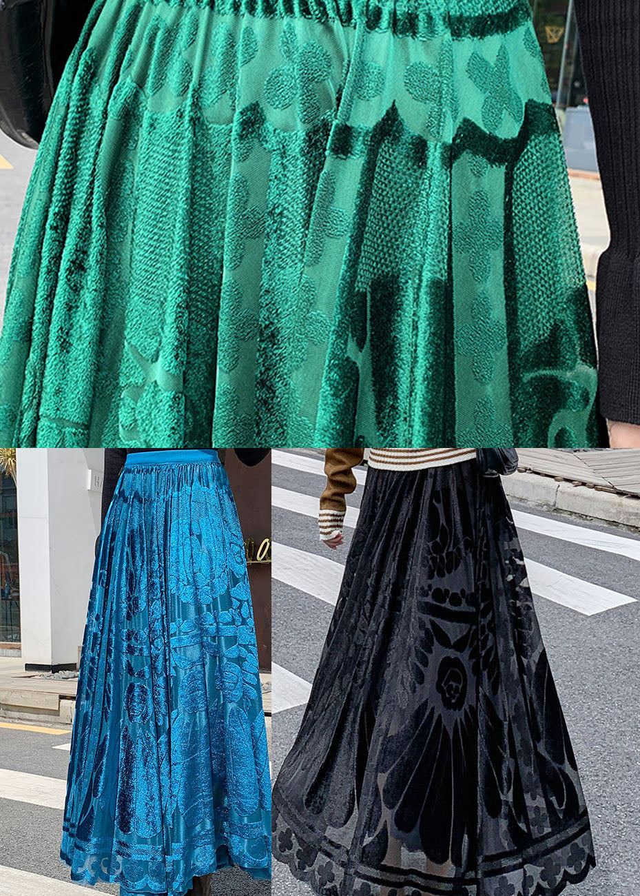 Black Velour Skirt Winter