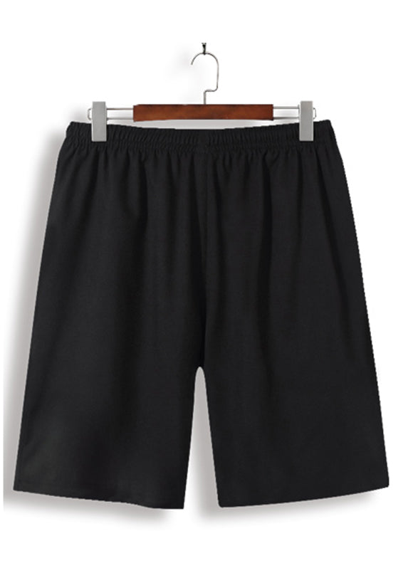 Blue Print Lace Up Elastic Waist Shorts Summer