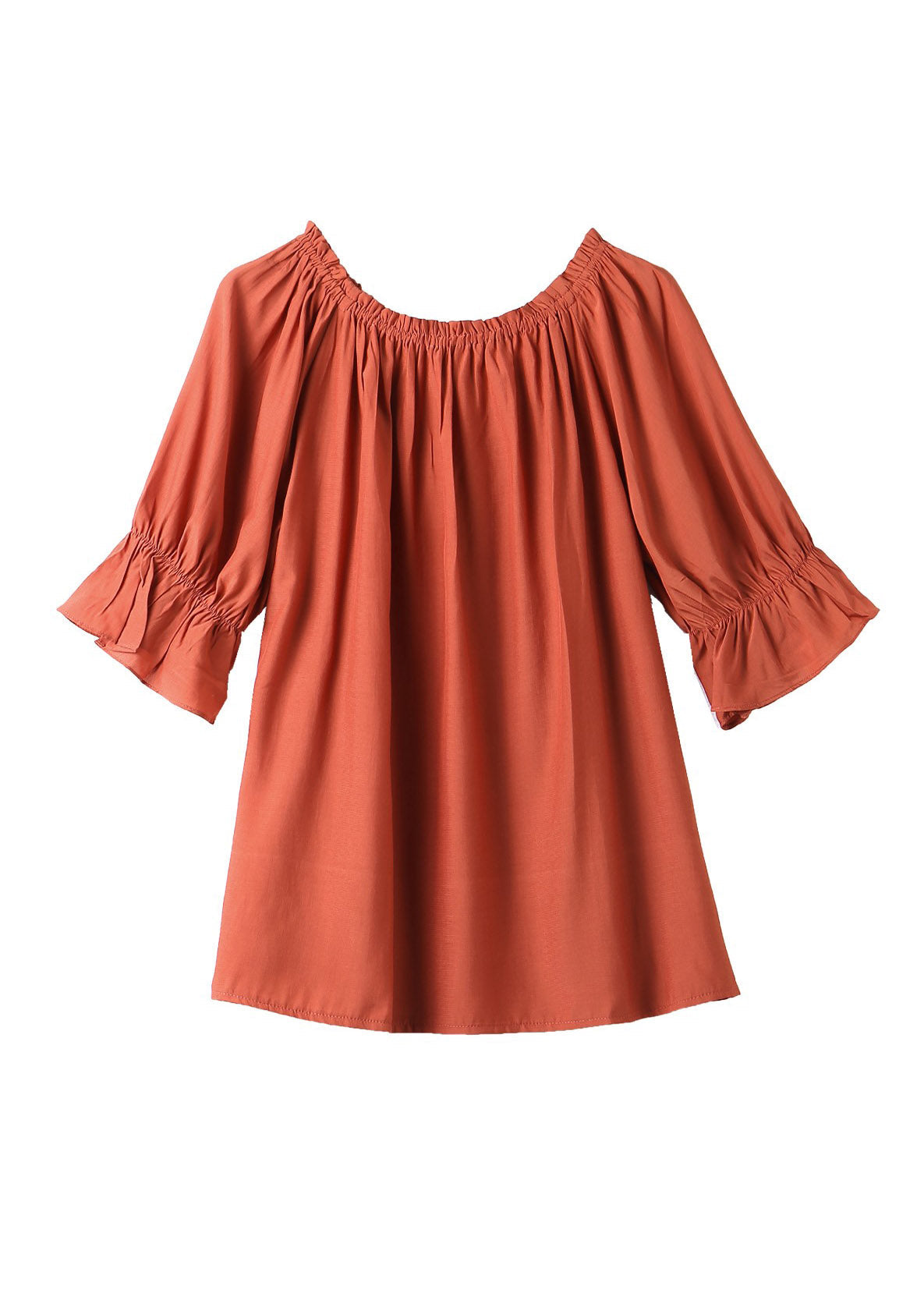 Red Neck Tie Top Short Sleeve
