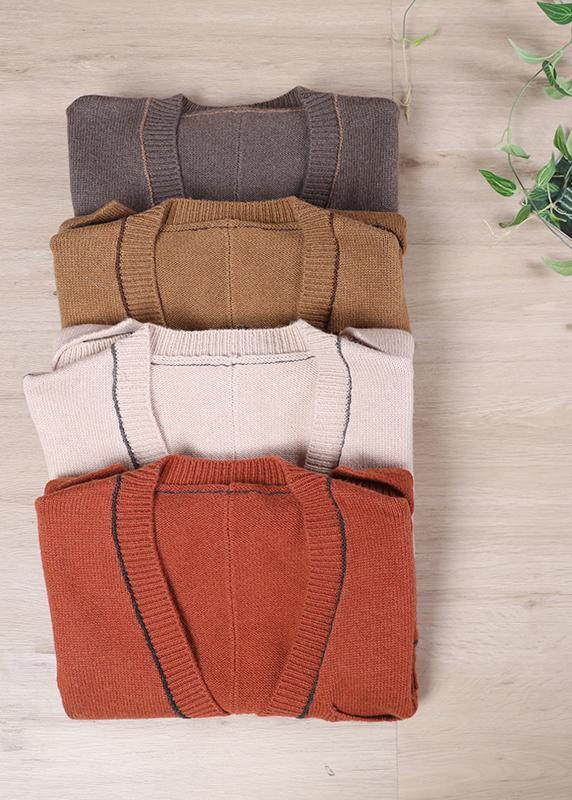 Spring New Korean Loose Caramel Sweater Vest