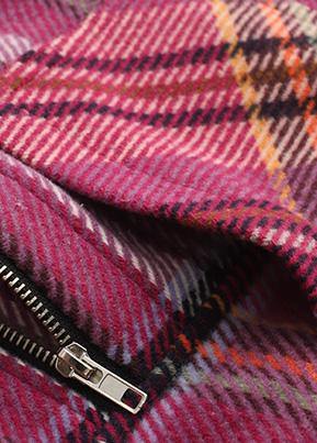 Plaid Woolen Sweater Female Winter Korean Version of the Loose Warm Top
