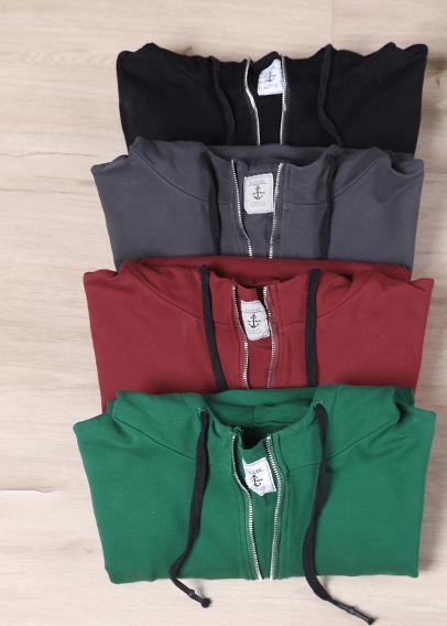 Women Hooded Autumn Simple Black Tops