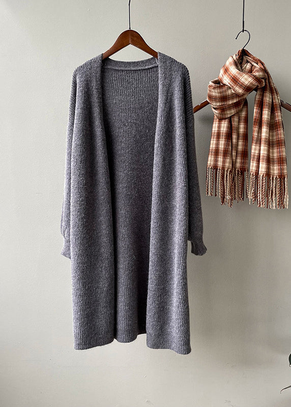 Versatile Camel Cozy Long Knit Cardigans Spring