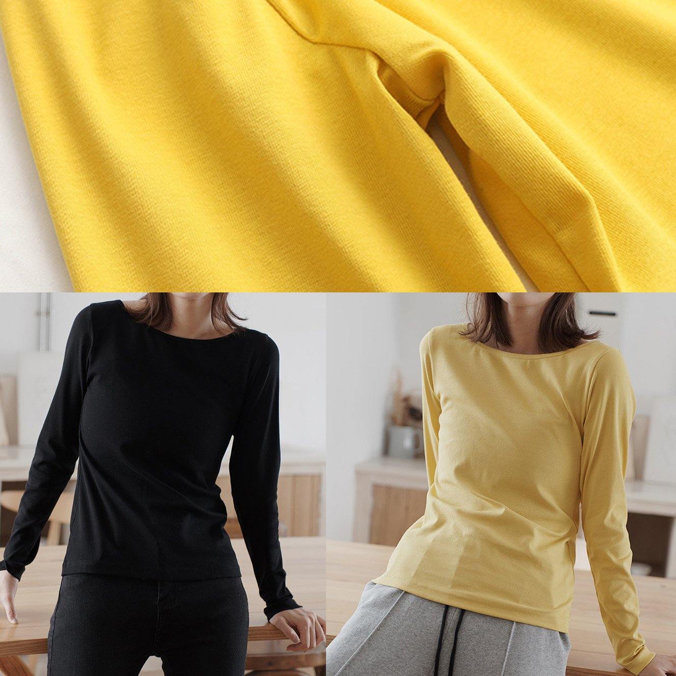Women black cotton blouses for women wild Plus Size Clothing fall blouses