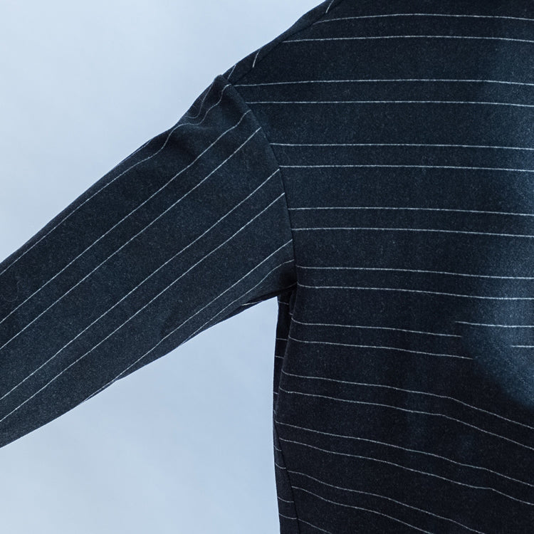 Woolen Striped Suits Cotton Tops and Pants Office Dresses Two Pieces-fall