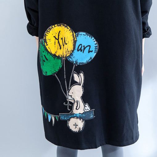 Autumn Winter New Thick Cotton Coats Hooded Pritns Cardigans Coat