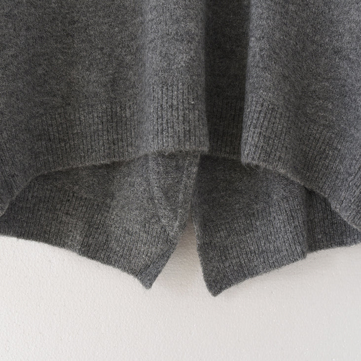 Warm Gray Winter Sweaters Back Open Knit Sweater Tops Causal Winter Pullover