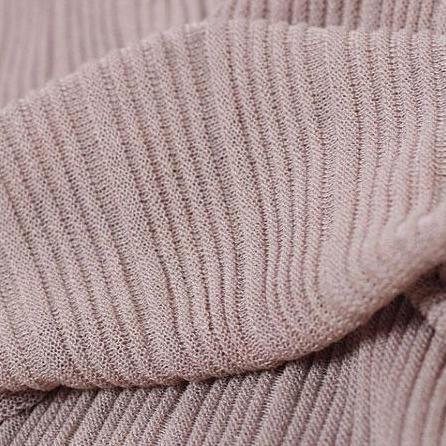 Cotton Tops Loose Fitting Lacing Knitting Dress Beige Two Pieces With Suspenders