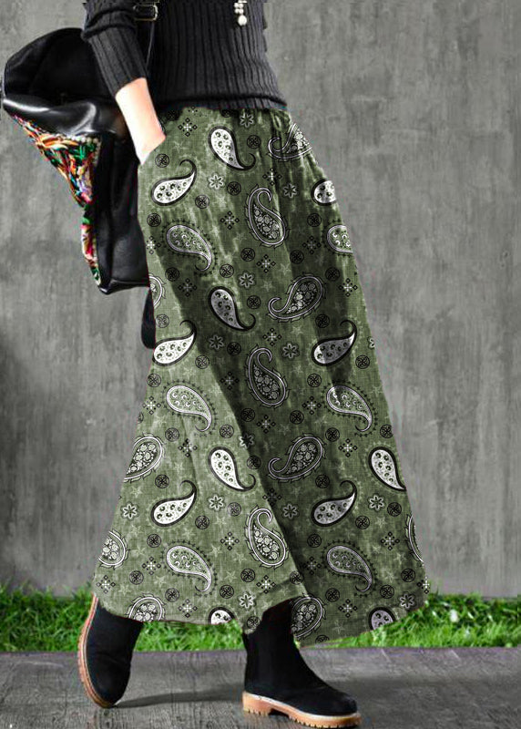 Velour Black Texture Skirt Maxi Length