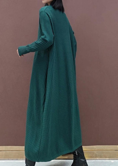 Chunky O Neck Sweater Dress Outfit Funny Knitted Dress