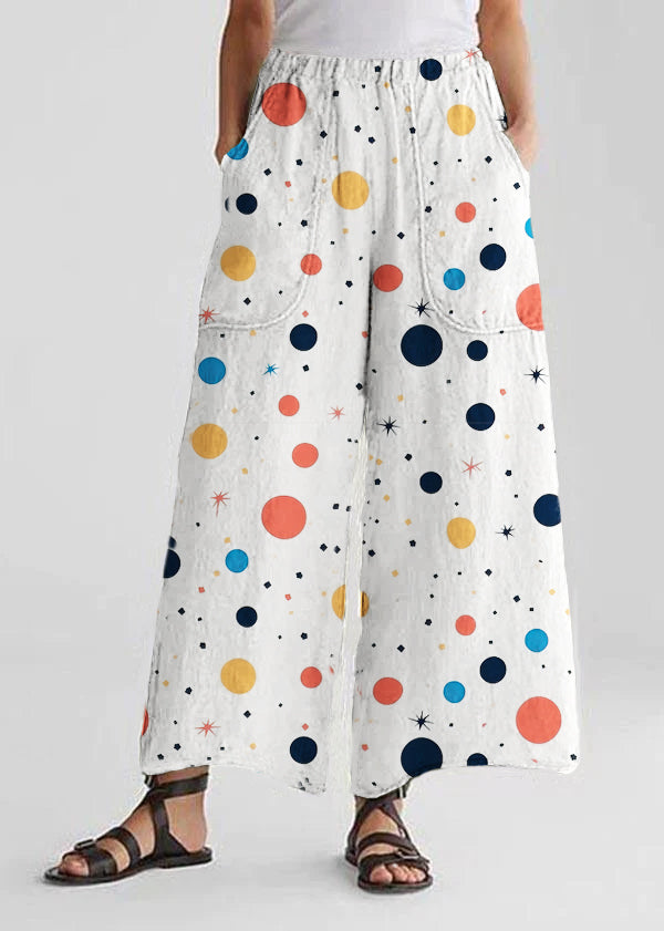 white polka dots/Ships in 15 Days
