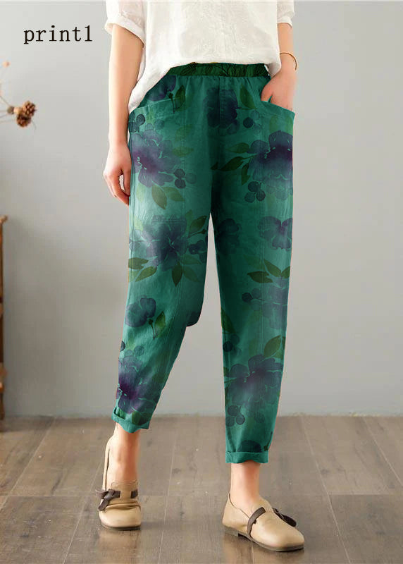 Chocolate Cotton Linen Summer Pants