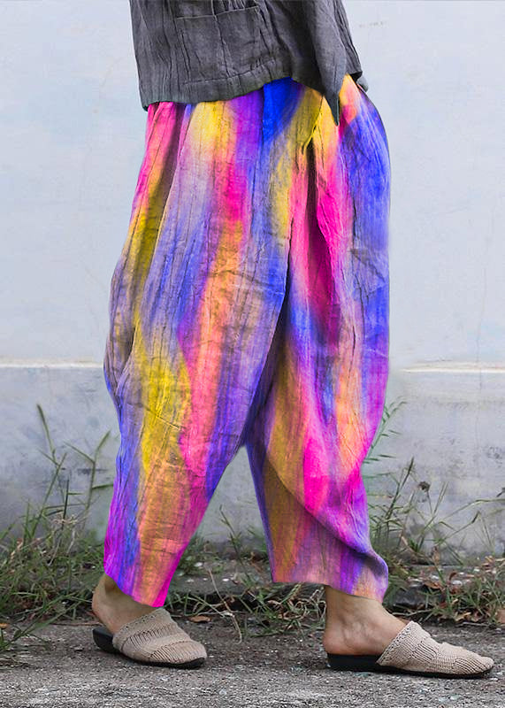 Personality Linen Gray Pants Loose Autumn Pants