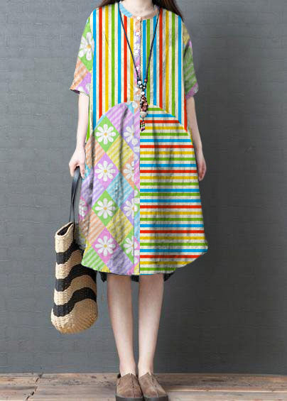 French Striped Cotton Linen Tunic Top Tutorials Black Dress Summer