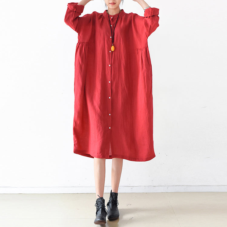 Fall Linen Dresses Linen Shirt Dress Maternity Dresses