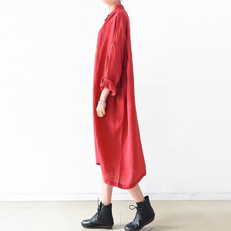 Fall Linen Dresses Linen Shirt Dress Maternity Dresses