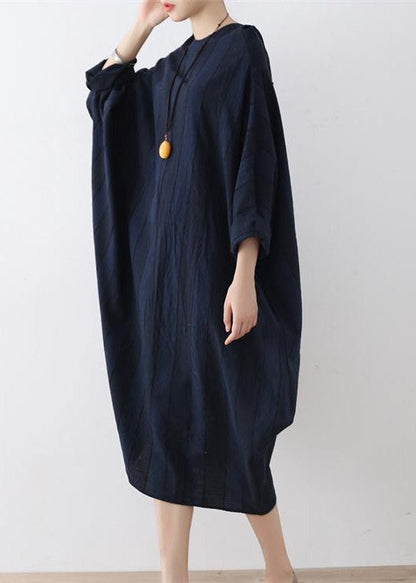 Fall Baggy Cotton Dresses Oversized Long Linen Dresses Autumn Outfits No Limit to Body Shape